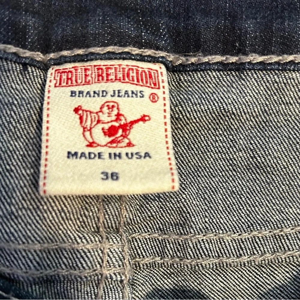 True Religion Danny Section Jeans Mens‎ 36 Dark Wash Straight Leg Made in USA
